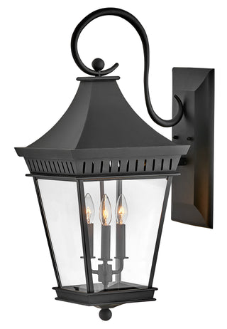 Chapel Hill Large Wall Mount Lantern in Museum Black
