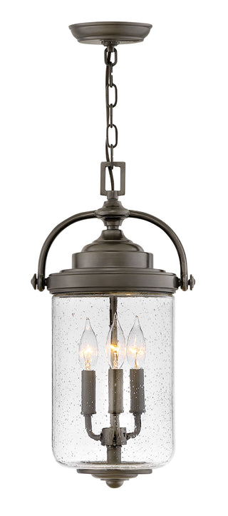 Willoughby Medium Hanging Lantern in Oil Rubbed Bronze