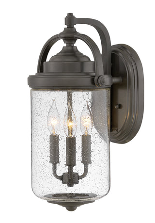 Willoughby Medium Wall Mount Lantern in Oil Rubbed Bronze