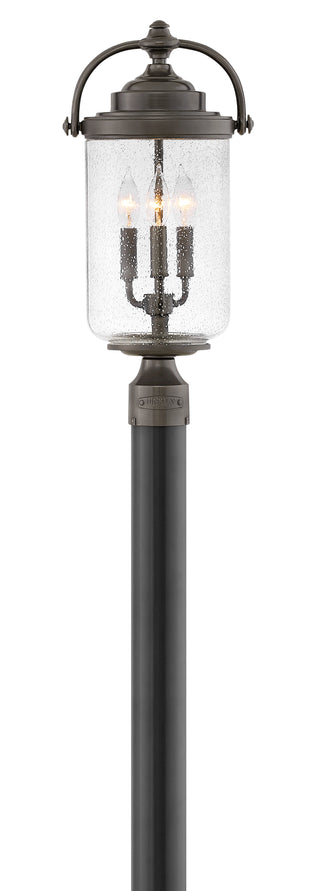 Willoughby Medium Post Mount Lantern in Oil Rubbed Bronze
