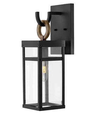 Porter Medium Wall Mount Lantern in Black