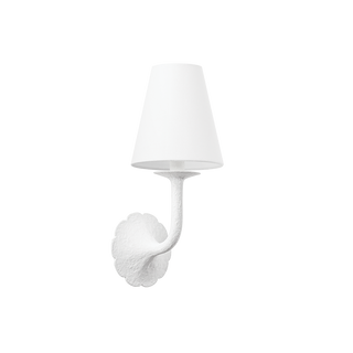 WINNIPEG WALL SCONCE with WHITE PLASTER Finish
