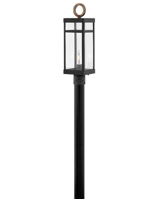 Porter Large Post Mount Lantern in Black