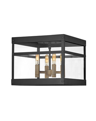Porter Small Flush Mount in Black