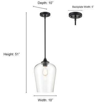 Ashford 1-Light Mini-Pendant - Rubbed Bronze