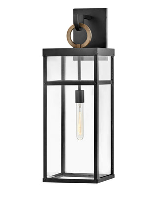Porter Large Wall Mount Lantern in Black