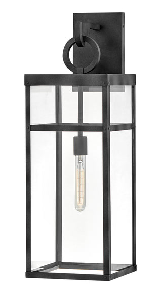 Porter Large Wall Mount Lantern in Aged Zinc