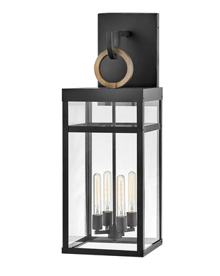 Porter Extra Large Wall Mount Lantern in Black