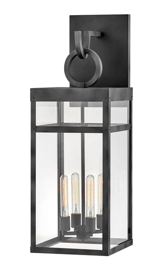 Porter Extra Large Wall Mount Lantern in Aged Zinc