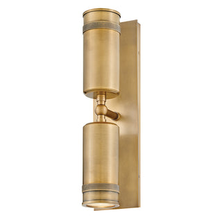 Pratt Medium Wall Mount Lantern in Heritage Brass