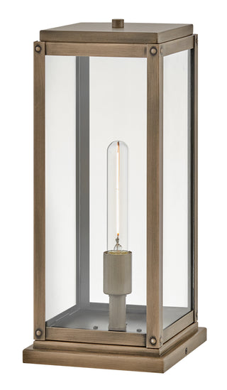 Max Medium Pier Mount Lantern in Burnished Bronze