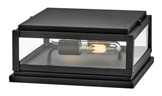 Max Small Pier Mount Lantern in Black