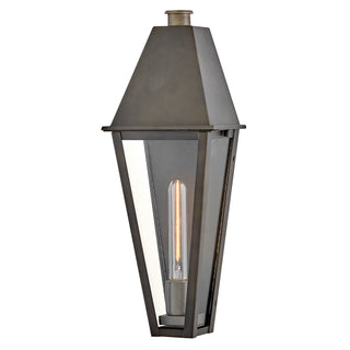 Endsley Medium Wall Mount Lantern in Blackened Brass