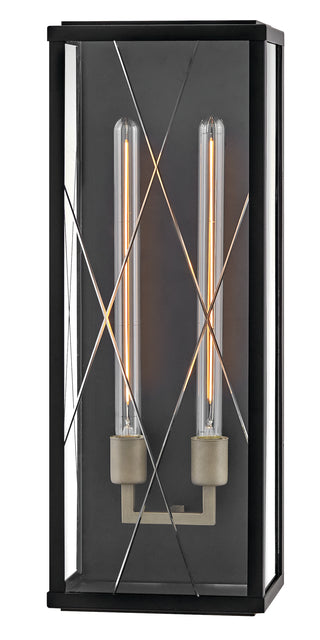 Monte Large Wall Mount Lantern in Black