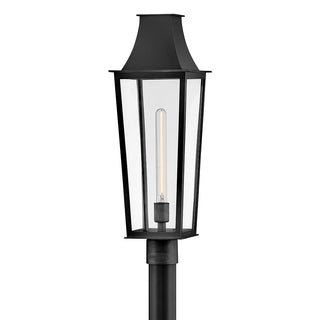 Georgetown Large Post Top Lantern in Black