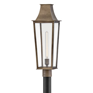 Georgetown Large Post Top Lantern in Burnished Bronze