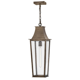 Georgetown Large Hanging Lantern in Burnished Bronze