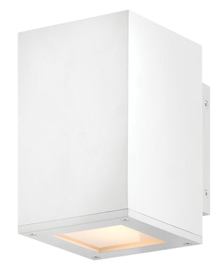 Tetra Small Downlight Wall Mount Lantern in Textured White