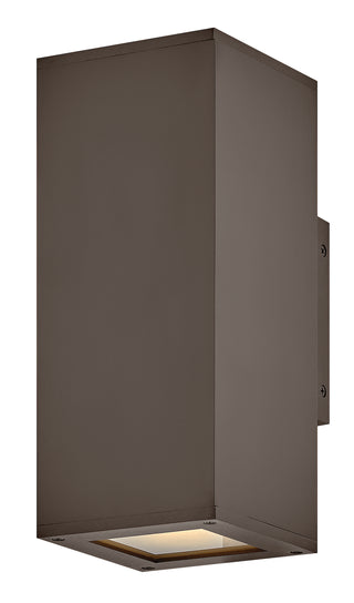Tetra Small Wall Mount Lantern Up/Down in Architectural Bronze