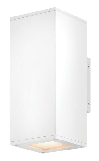 Tetra Small Wall Mount Lantern Up/Down in Textured White