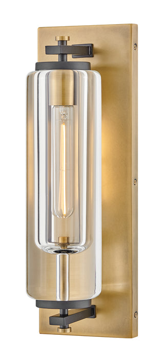 Lourde Medium Wall Mount Lantern in Heritage Brass