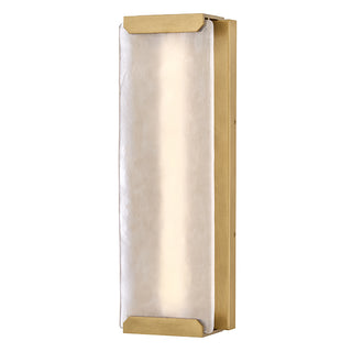 Zayde Large Wall Mount Lantern in Heritage Brass