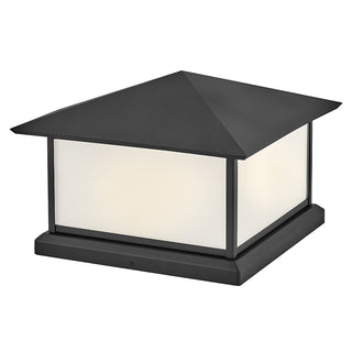 Walter Large Pier Mount Lantern 12v in Textured Black