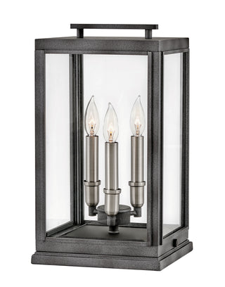 Sutcliffe Medium Pier Mount Lantern in Aged Zinc