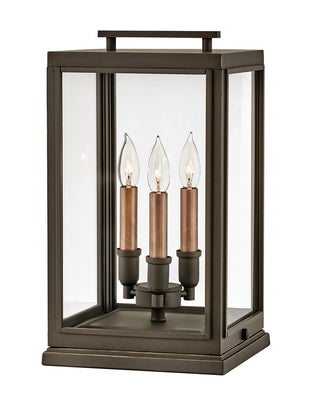 Sutcliffe Medium Pier Mount Lantern in Oil Rubbed Bronze