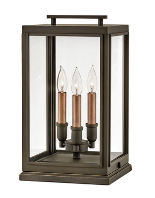 Sutcliffe Medium Pier Mount Lantern 12v in Oil Rubbed Bronze