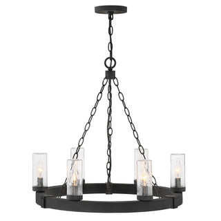 Sawyer Medium Single Tier Chandelier 12v in Black