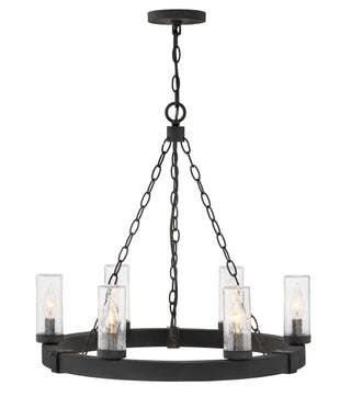 Sawyer Medium Single Tier Chandelier in Black