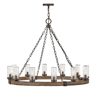 Sawyer Large Single Tier Chandelier in Sequoia