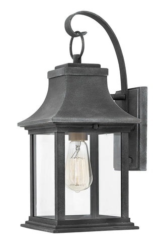 Adair Medium Wall Mount Lantern in Aged Zinc