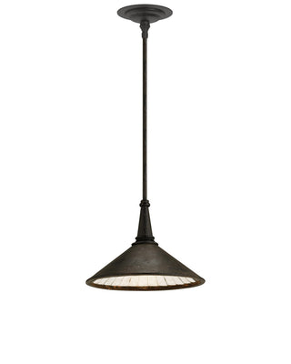 Manuscript One Light Pendant in Molé Black/Antique Mirror