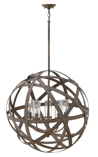 Carson Medium Orb 12v Chandelier in Vintage Iron