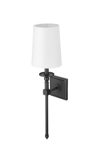 1-Light Wall Sconce Matte Black