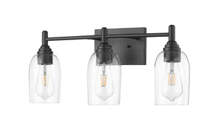 Arlett 3-Light Vanity Matte Black