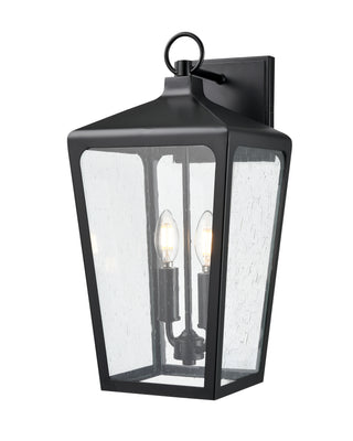 Brooks 2-Light Outdoor Wall Sconce Powder Coated Black