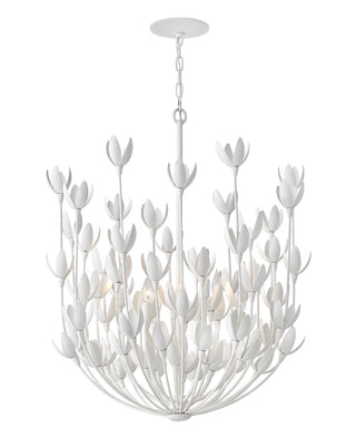 Flora Medium Multi Tier Chandelier in Textured Plaster