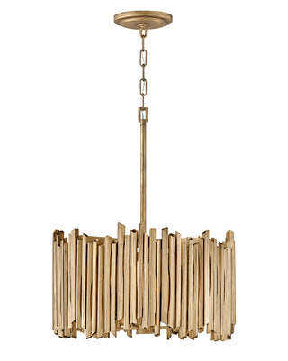 Roca Large Convertible Pendant in Burnished Gold