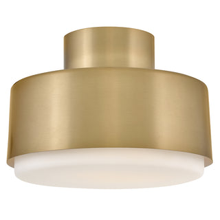 Cedric Small Semi-Flush Mount in Lacquered Brass