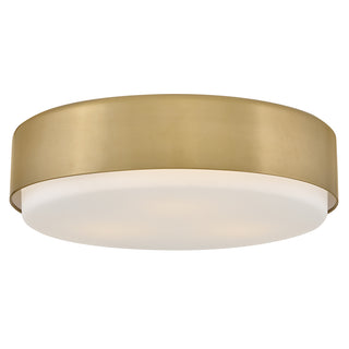 Cedric Medium Flush Mount in Lacquered Brass