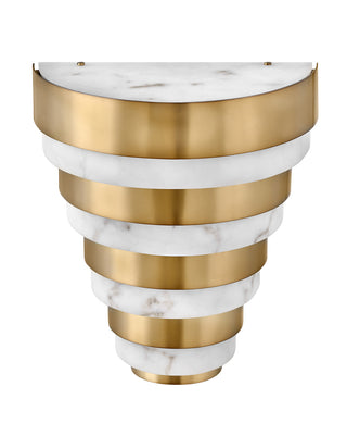 Echelon Medium LED Sconce in Heritage Brass