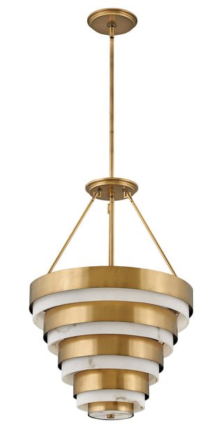 Echelon Large Pendant in Heritage Brass