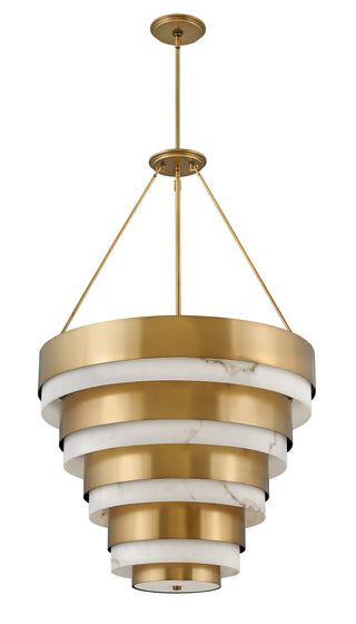 Echelon Medium Multi Tier Chandelier in Heritage Brass
