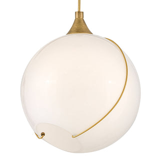 Skye Small Pendant in Heritage Brass