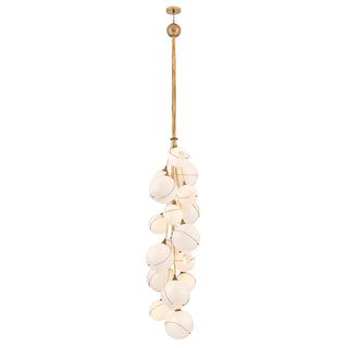 Skye Double XL Multi Tier Chandelier in Heritage Brass