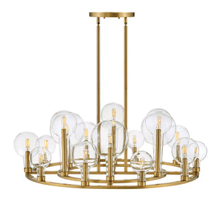 Alchemy Large Single Tier Chandelier in Lacquered Brass