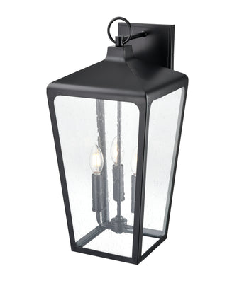 Brooks 3-Light Outdoor Wall Sconce Powder Coated Black